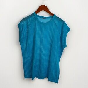 Vintage 80s Islander Mesh Muscle Beach Sleeveless Shirt Tank Sz XL Made in USA